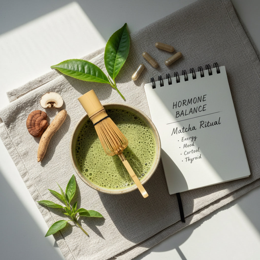 Matcha whisk in a bowl 