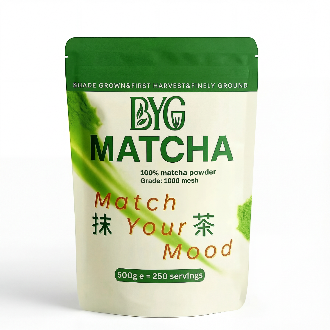 BYG finest quality matcha powder 500g/1kg/more and private label 