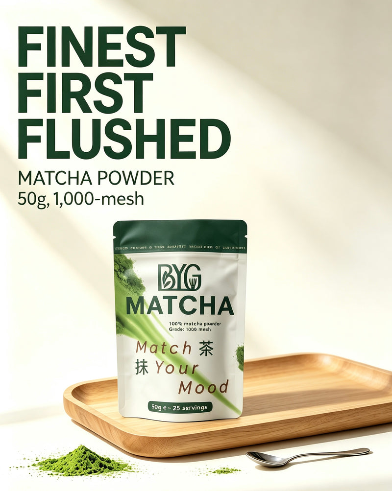 Finest first flushed matcha powder 50g, 1,000–mesh matcha powder perfect for latte, an upgrade from perfect ted matcha powder 