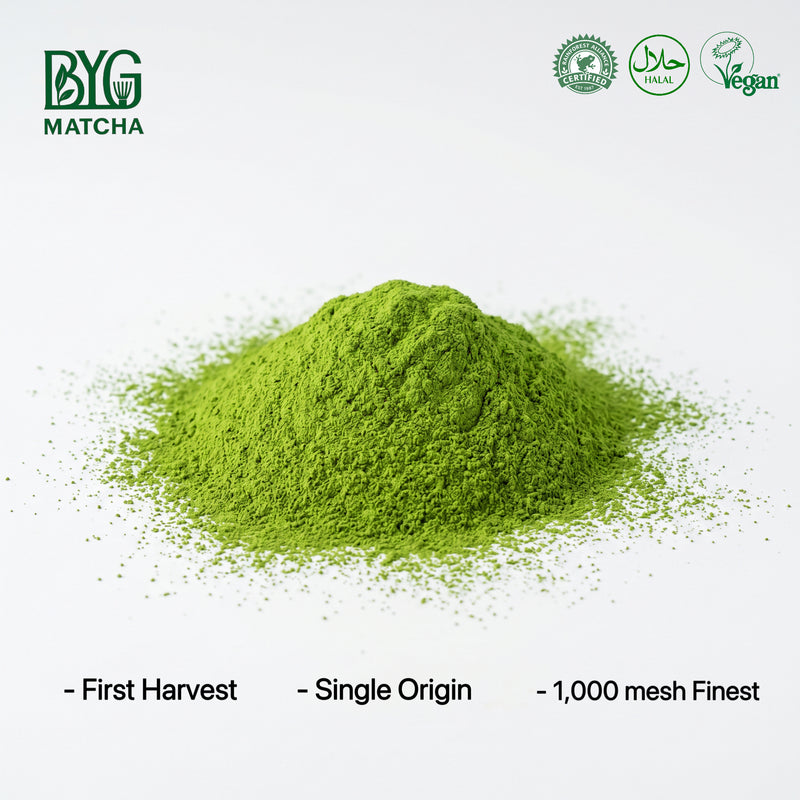 Green matcha tea powder first harvest, single origin, 1,000-mesh Finest for wholesale